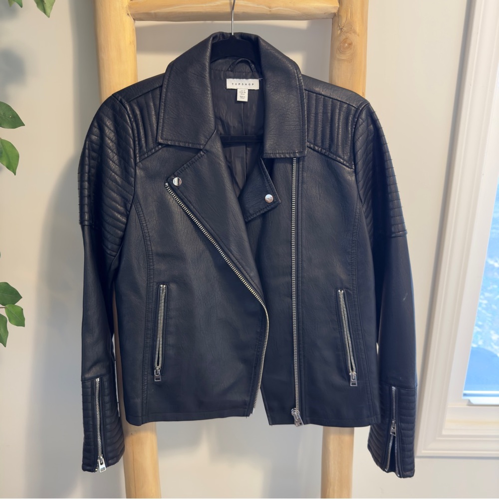 Topshop leather jacket